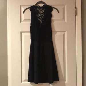 Black lace skater style dress. No tag in dress